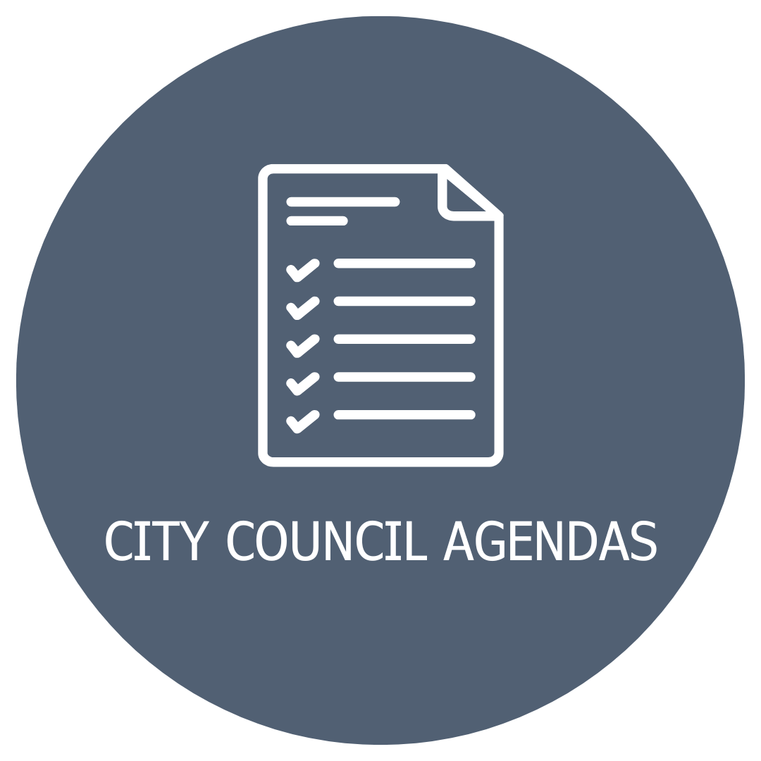 Blue Background Icon Showing Agenda